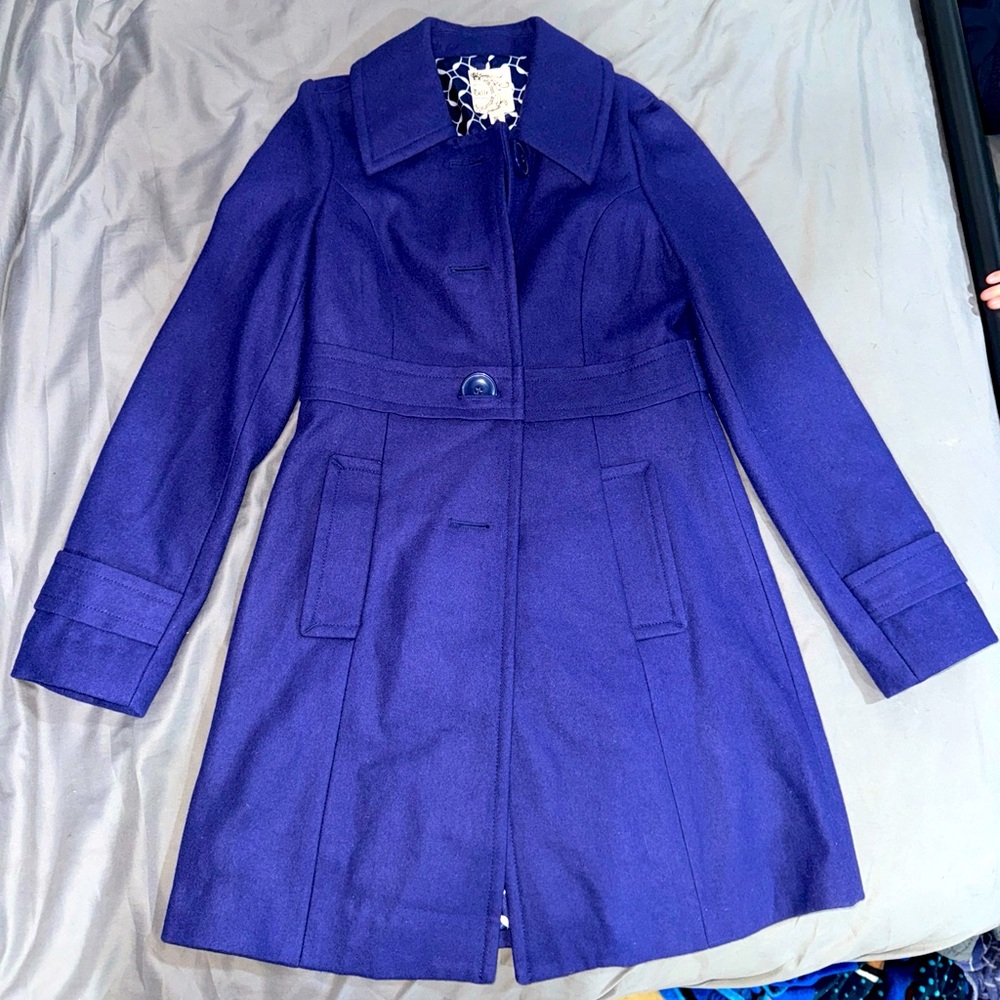 Anthropology Tulle Size small Peacoat Purple